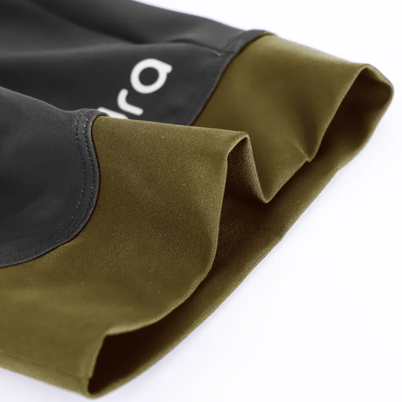 Qudra Cycling Jersey and Bib Tights Top with Short Pants Brown 060