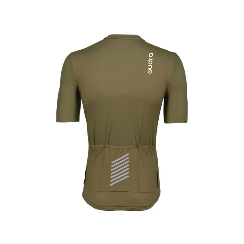 Qudra Cycling Jersey and Bib Tights Top with Short Pants Brown 060