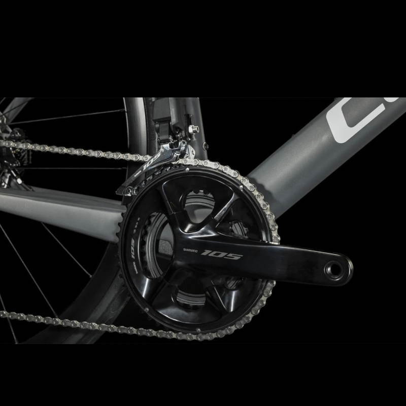 CUBE AGREE C:62 105 Di2 grey ‘n’ black with Carbon Wheelset